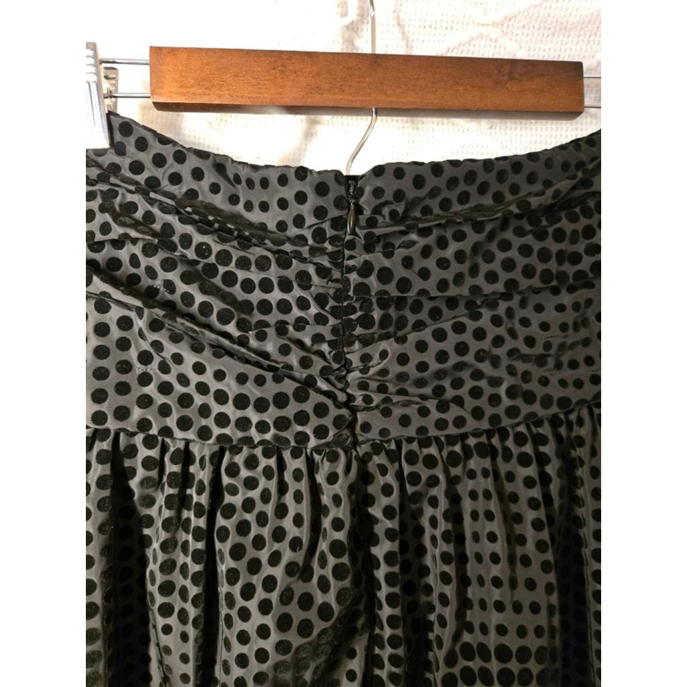 Women's Maeve Black Polka Dot A-Line Skirt Size 6 - Picture 3 of 6